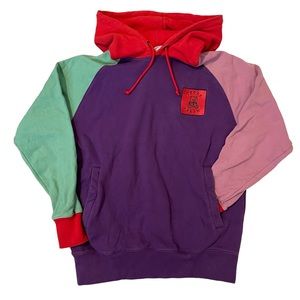 Multicoloured Teddy Fresh ColorBlock Hoodie Crewneck